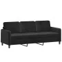 Juego de sofás con cojines 2 piezas terciopelo negro by , Sofas - Ref: Foro24-3202039, Price: 509,87 €, Discount: %