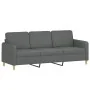 Juego de sofás con cojines 4 piezas tela gris oscuro by , Sofas - Ref: Foro24-3202079, Price: 697,03 €, Discount: %
