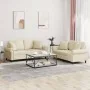 Juego de sofás con cojines 2 piezas cuero sintético color crema von , Sofas - Ref: Foro24-3202161, Preis: 454,61 €, Rabatt: %