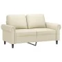 Juego de sofás con cojines 3 piezas cuero sintético crema by , Sofas - Ref: Foro24-3202156, Price: 466,76 €, Discount: %