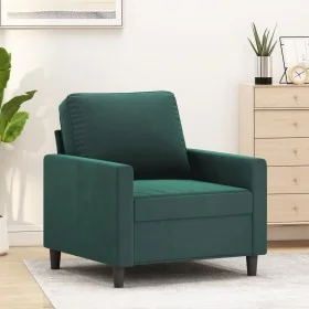 Sillón de terciopelo verde oscuro 60 cm by , Sofas - Ref: Foro24-359181, Price: 165,53 €, Discount: %