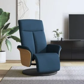 Sillón reclinable con reposapiés tela azul von , Sessel - Ref: Foro24-356528, Preis: 240,37 €, Rabatt: %