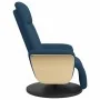 Sillón reclinable con reposapiés tela azul by , Armchairs - Ref: Foro24-356528, Price: 240,37 €, Discount: %