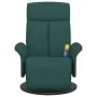 Sillón reclinable de masaje con reposapiés tela verde oscuro by , Armchairs - Ref: Foro24-356537, Price: 259,81 €, Discount: %