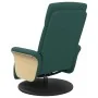 Sillón reclinable de masaje con reposapiés tela verde oscuro by , Armchairs - Ref: Foro24-356537, Price: 259,81 €, Discount: %