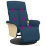 Sillón reclinable de masaje con reposapiés tela azul von , Sessel - Ref: Foro24-356540, Preis: 259,81 €, Rabatt: %