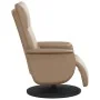 Sillón reclinable masaje reposapiés cuero sintético capuchino by , Armchairs - Ref: Foro24-356556, Price: 229,39 €, Discount: %