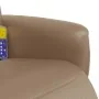 Sillón reclinable masaje reposapiés cuero sintético capuchino by , Armchairs - Ref: Foro24-356556, Price: 229,39 €, Discount: %