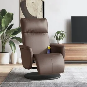 Sillón reclinable masaje con reposapiés cuero sintético marrón von , Sessel - Ref: Foro24-356554, Preis: 234,15 €, Rabatt: %