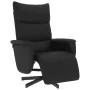 Sillón reclinable con reposapiés cuero sintético negro de , Sillones - Ref: Foro24-356589, Precio: 217,63 €, Descuento: %