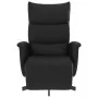 Sillón reclinable con reposapiés cuero sintético negro de , Sillones - Ref: Foro24-356589, Precio: 217,63 €, Descuento: %