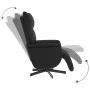 Sillón reclinable con reposapiés cuero sintético negro de , Sillones - Ref: Foro24-356589, Precio: 217,63 €, Descuento: %