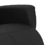 Sillón reclinable con reposapiés cuero sintético negro de , Sillones - Ref: Foro24-356589, Precio: 217,63 €, Descuento: %