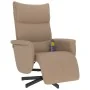 Sillón reclinable masaje reposapiés cuero sintético capuchino by , Armchairs - Ref: Foro24-356596, Price: 236,29 €, Discount: %