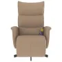 Sillón reclinable masaje reposapiés cuero sintético capuchino by , Armchairs - Ref: Foro24-356596, Price: 236,29 €, Discount: %