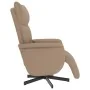 Sillón reclinable masaje reposapiés cuero sintético capuchino by , Armchairs - Ref: Foro24-356596, Price: 236,29 €, Discount: %