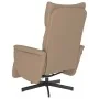 Sillón reclinable masaje reposapiés cuero sintético capuchino by , Armchairs - Ref: Foro24-356596, Price: 236,29 €, Discount: %
