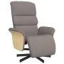 Sillón reclinable con reposapiés tela gris taupe by , Armchairs - Ref: Foro24-356606, Price: 235,79 €, Discount: %