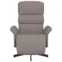 Sillón reclinable con reposapiés tela gris taupe by , Armchairs - Ref: Foro24-356606, Price: 235,79 €, Discount: %