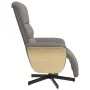 Sillón reclinable con reposapiés tela gris taupe by , Armchairs - Ref: Foro24-356606, Price: 235,79 €, Discount: %