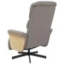 Sillón reclinable con reposapiés tela gris taupe by , Armchairs - Ref: Foro24-356606, Price: 235,79 €, Discount: %