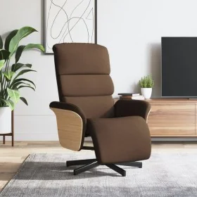 Sillón reclinable con reposapiés tela marrón von , Sessel - Ref: Foro24-356604, Preis: 235,79 €, Rabatt: %