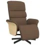 Sillón reclinable con reposapiés tela marrón by , Armchairs - Ref: Foro24-356604, Price: 235,79 €, Discount: %