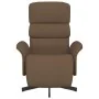 Sillón reclinable con reposapiés tela marrón by , Armchairs - Ref: Foro24-356604, Price: 235,79 €, Discount: %