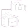 Sillón reclinable de tela rojo tinto von , Sessel - Ref: Foro24-372482, Preis: 195,19 €, Rabatt: %
