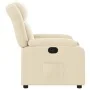 Sillón reclinable de tela crema by , Armchairs - Ref: Foro24-373583, Price: 225,58 €, Discount: %