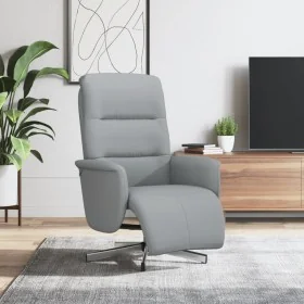 Sillón reclinable con reposapiés tela gris claro by , Armchairs - Ref: Foro24-356561, Price: 206,14 €, Discount: %