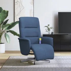 Sillón reclinable de masaje con reposapiés tela azul von , Sessel - Ref: Foro24-356580, Preis: 225,51 €, Rabatt: %