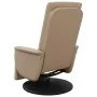 Sillón reclinable masaje reposapiés cuero sintético capuchino by , Armchairs - Ref: Foro24-356516, Price: 232,77 €, Discount: %