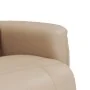 Sillón reclinable masaje reposapiés cuero sintético capuchino by , Armchairs - Ref: Foro24-356516, Price: 232,77 €, Discount: %