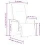 Sillón reclinable masaje reposapiés cuero sintético capuchino by , Armchairs - Ref: Foro24-356516, Price: 232,77 €, Discount: %
