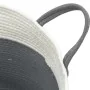 Cesta de almacenaje algodón gris y blanco Ø38x46 cm von , Körbe - Ref: Foro24-358482, Preis: 31,91 €, Rabatt: %