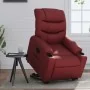 Sillón reclinable elevable cuero artificial rojo tinto by , Armchairs - Ref: Foro24-3206603, Price: 299,83 €, Discount: %