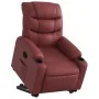 Sillón reclinable elevable cuero artificial rojo tinto by , Armchairs - Ref: Foro24-3206603, Price: 299,83 €, Discount: %