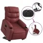 Sillón reclinable elevable cuero artificial rojo tinto by , Armchairs - Ref: Foro24-3206603, Price: 299,83 €, Discount: %
