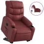 Sillón elevable eléctrico cuero artificial rojo tinto de , Sillones - Ref: Foro24-3206617, Precio: 350,42 €, Descuento: %