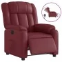 Sillón reclinable eléctrico de cuero sintético rojo tinto von , Sessel - Ref: Foro24-3205254, Preis: 298,87 €, Rabatt: %