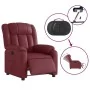 Sillón reclinable eléctrico de cuero sintético rojo tinto von , Sessel - Ref: Foro24-3205254, Preis: 298,87 €, Rabatt: %