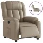 Sillón reclinable eléctrico de cuero sintético color capuchino by , Armchairs - Ref: Foro24-3205256, Price: 278,15 €, Discoun...