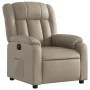 Sillón reclinable eléctrico de cuero sintético color capuchino by , Armchairs - Ref: Foro24-3205256, Price: 278,15 €, Discoun...