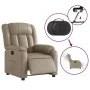 Sillón reclinable eléctrico de cuero sintético color capuchino by , Armchairs - Ref: Foro24-3205256, Price: 278,15 €, Discoun...