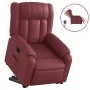 Sillón elevable eléctrico cuero artificial rojo tinto von , Sessel - Ref: Foro24-3205282, Preis: 380,25 €, Rabatt: %
