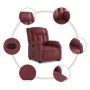 Sillón elevable eléctrico cuero artificial rojo tinto von , Sessel - Ref: Foro24-3205282, Preis: 380,25 €, Rabatt: %