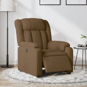 Sillón reclinable eléctrico de tela marrón by , Armchairs - Ref: Foro24-3205296, Price: 278,59 €, Discount: %