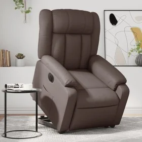 Sillón reclinable elevable eléctrico de cuero sintético marrón von , Sessel - Ref: Foro24-3205280, Preis: 354,17 €, Rabatt: %