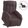 Sillón eléctrico reclinable elevable de tela marrón oscuro de , Sillones - Ref: Foro24-3205345, Precio: 357,89 €, Descuento: %